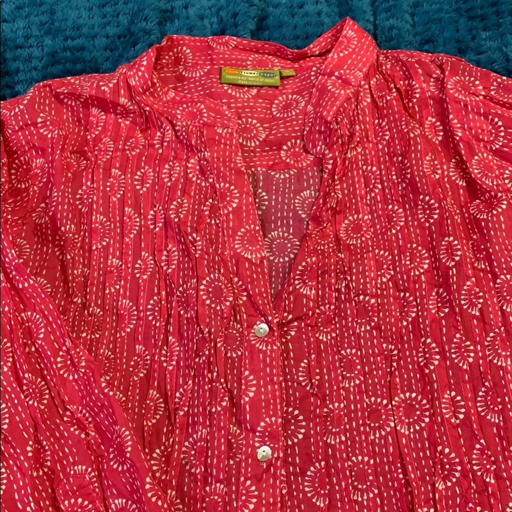 Rock Flower Paper tunic -size L